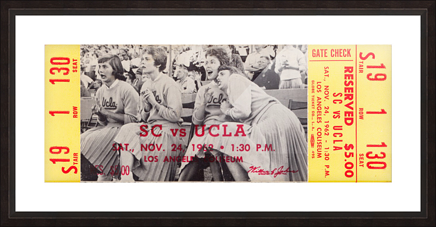 1962 USC vs. UCLA Picture Frame print
