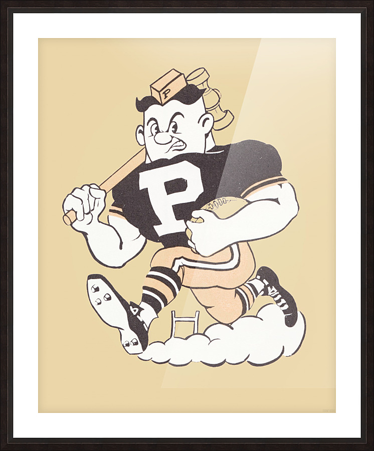 1981 Purdue Pete Art Picture Frame print