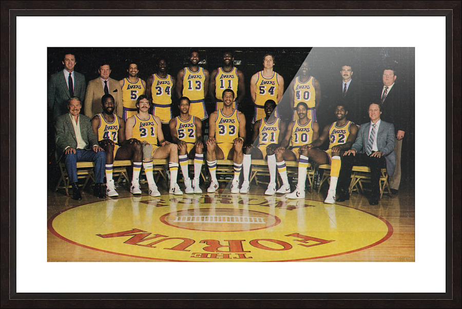1982 Los Angeles Lakers Team Photo Poster Picture Frame print