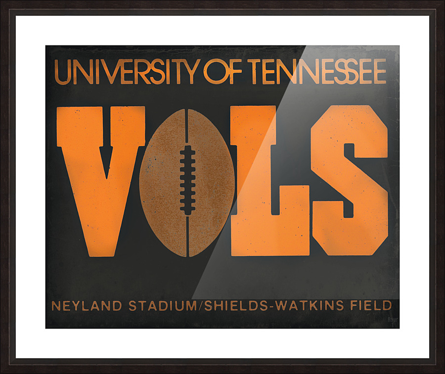 1979 Tennessee Vols Football Ticket Remix Picture Frame print
