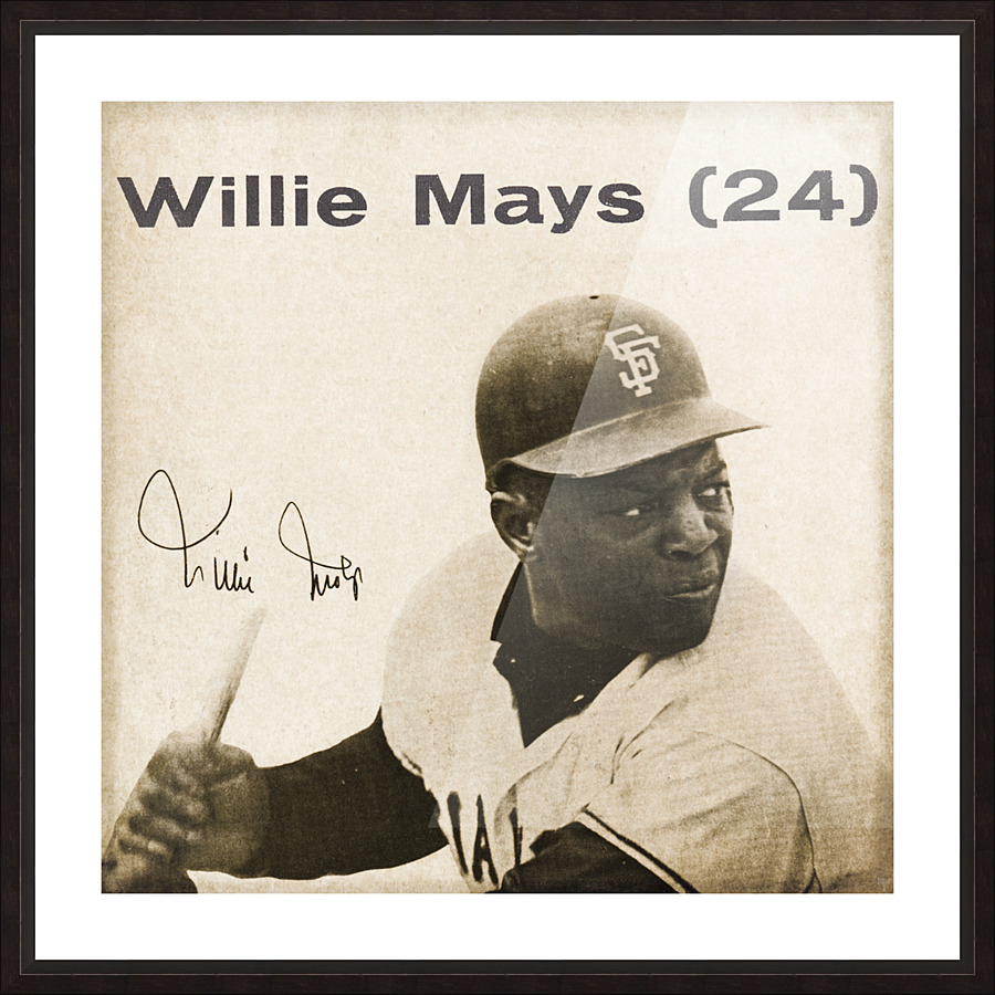 1965 Willie Mays Art Picture Frame print