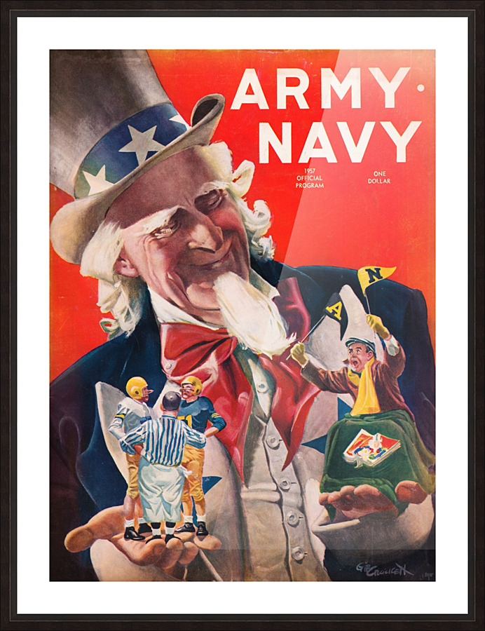 1957 Army Navy Football Program by Row One Brand