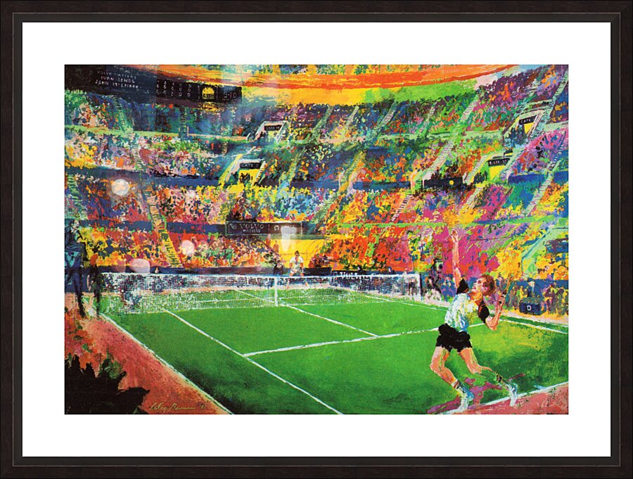 1984 John McEnroe vs. Ivan Lendl Tennis Art Picture Frame print