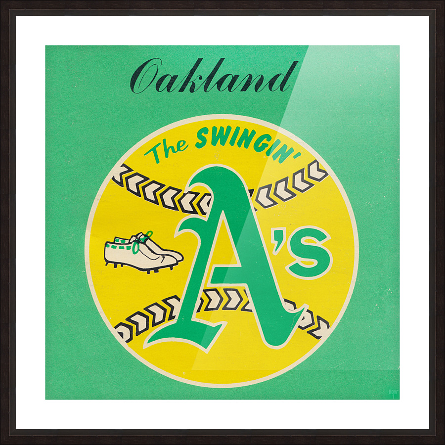 1978 Oakland Athletics Metal Sign Picture Frame print