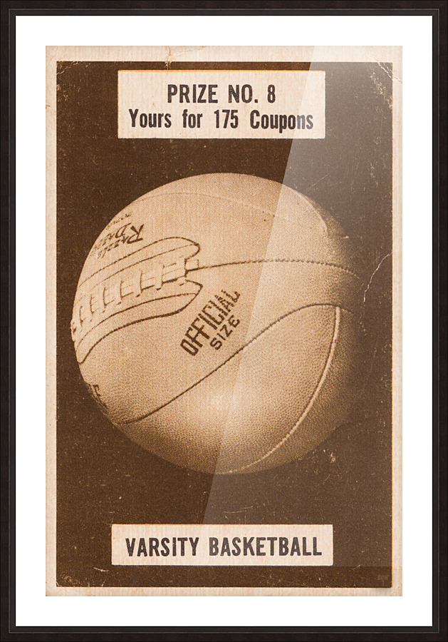 Prize Number Eight Varsity Basketball Picture Frame print