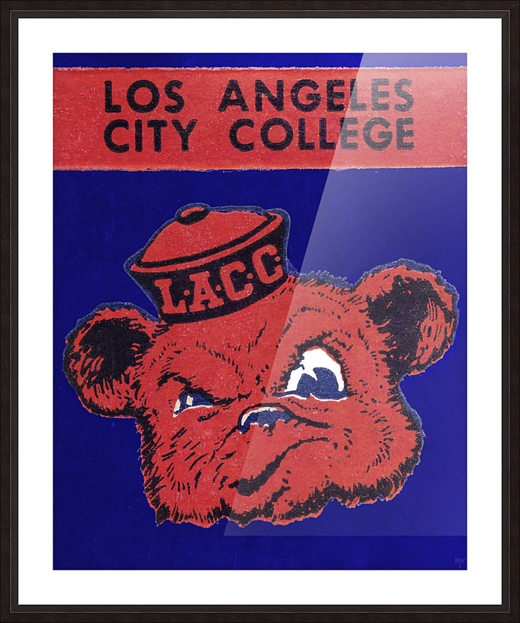 Vintage Los Angeles City College Cubs Picture Frame print