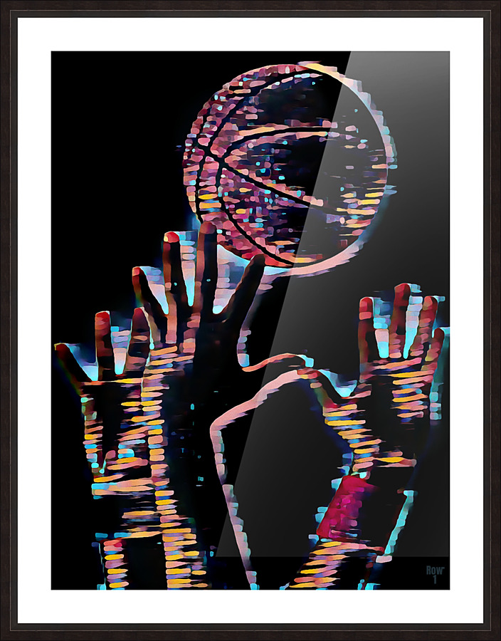 Night Hoopin Picture Frame print