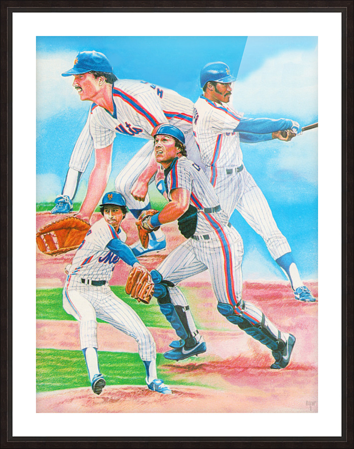 1985 New York Mets Remix Art Picture Frame print