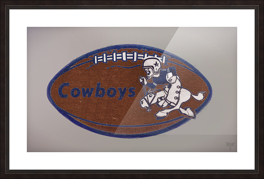Vintage Sixties Cowboys Football Art Picture Frame print