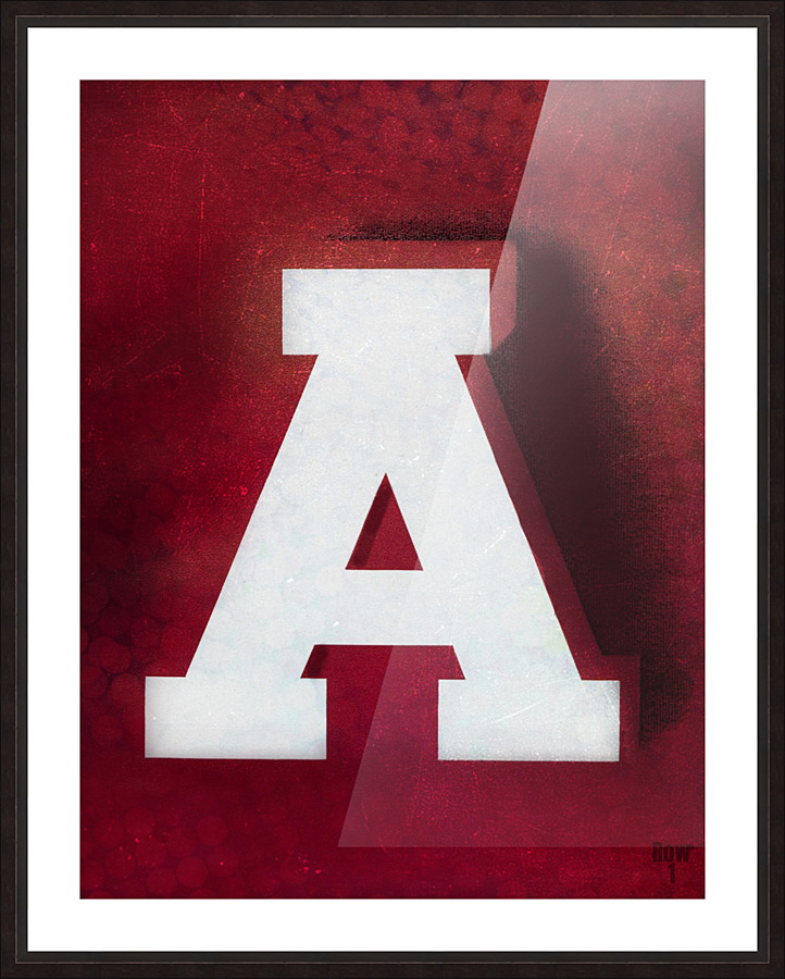 Vintage A Logo Picture Frame print