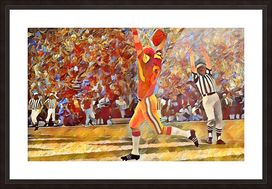 Touchdown Glory Picture Frame print