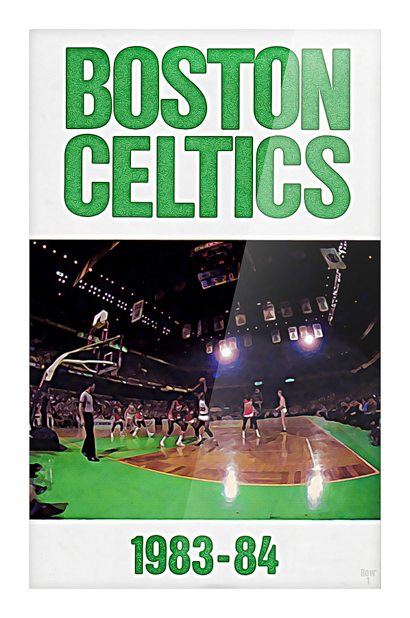 1983 Boston Celtics Remix Art Picture Frame print
