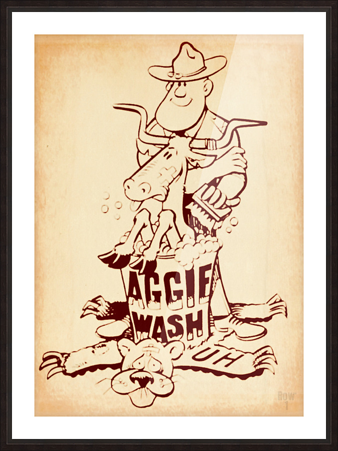 Aggie Wash Picture Frame print