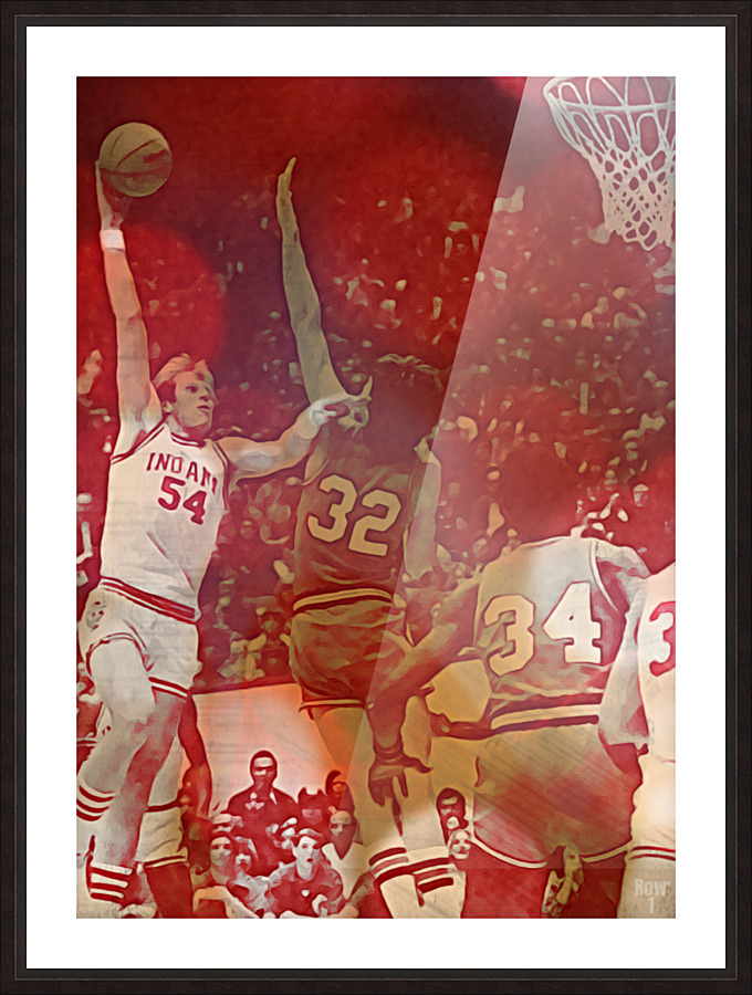 1977 Indiana Basketball Kent Benson Art Picture Frame print