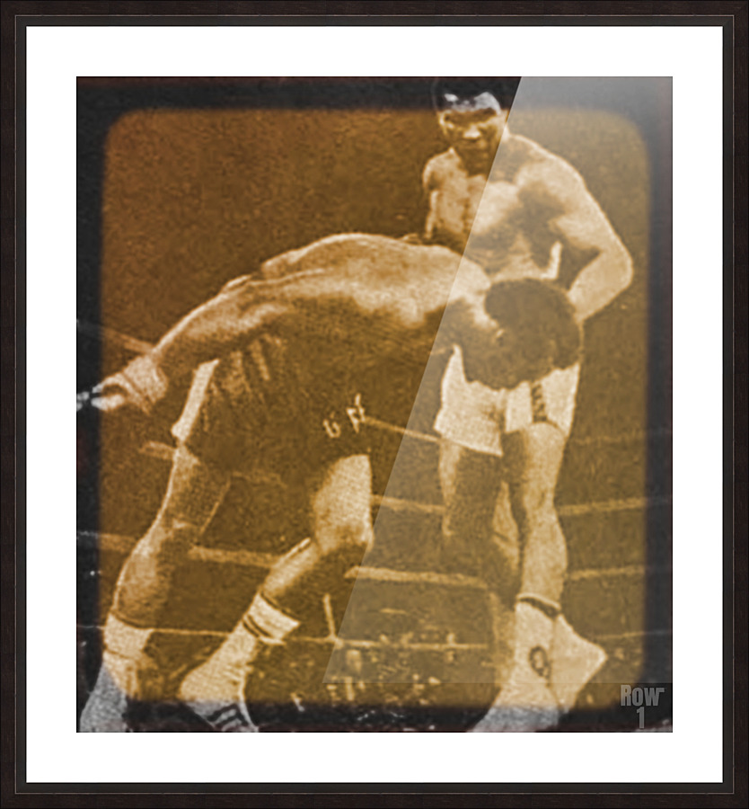 Foreman vs. Ali Boxing Viewfinder Slide Art Picture Frame print