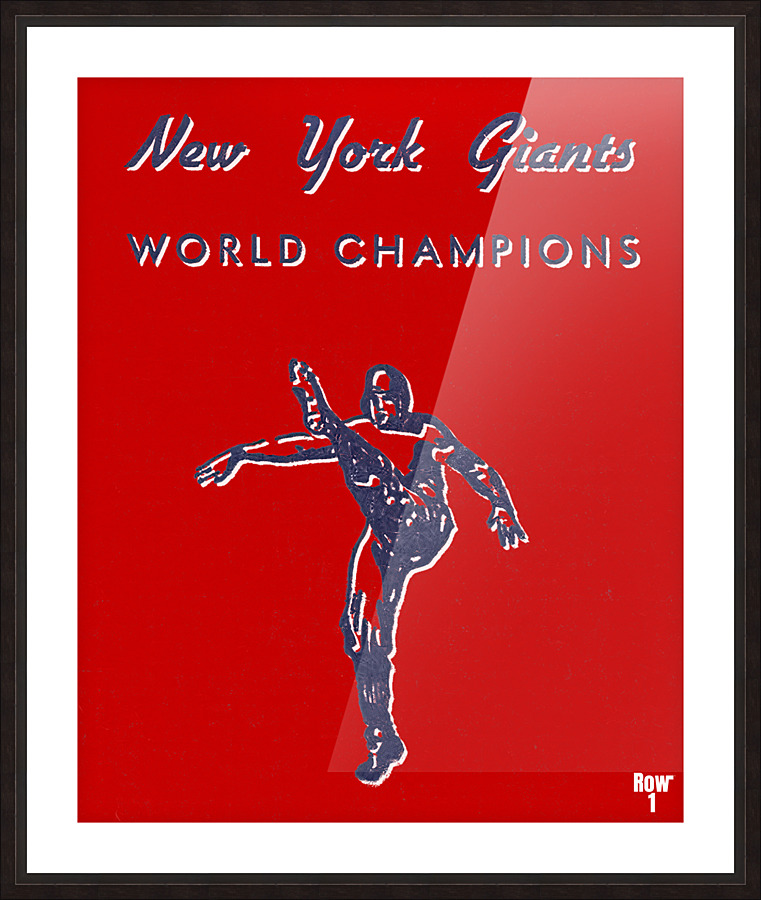 1939 New York Giants Football Art Remix Picture Frame print