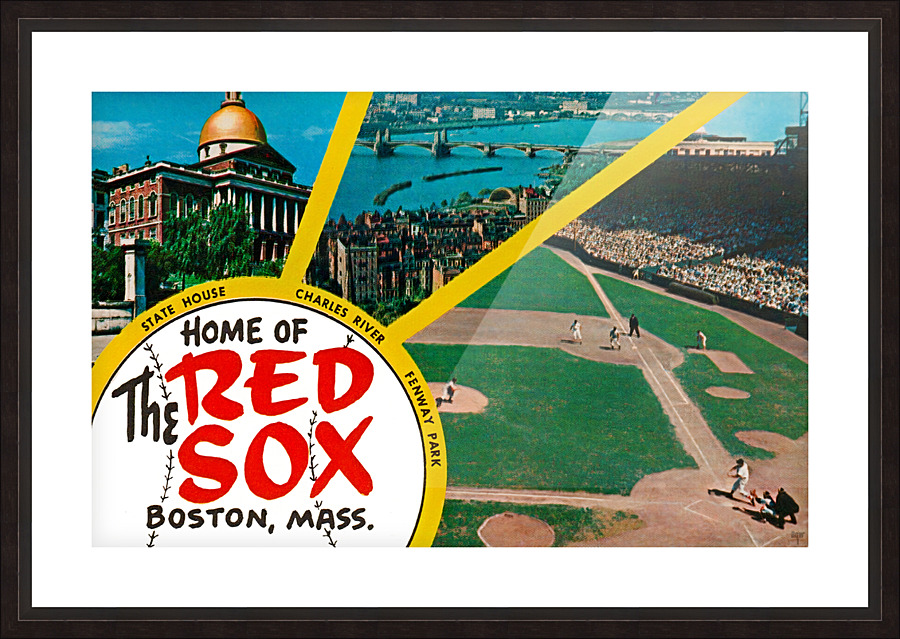 Charles River Fenway Park Red Sox Art Picture Frame print
