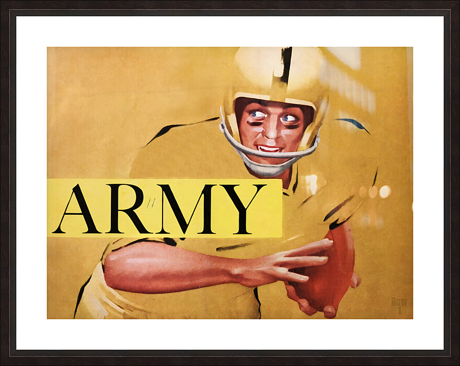 1959 Army Football Art by Artist Lon Keller Picture Frame print