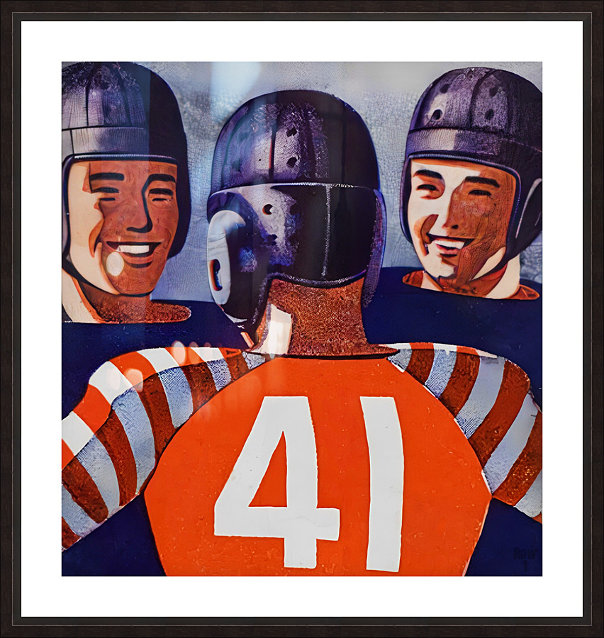 Three Players Talking Picture Frame print