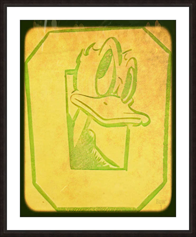 Oregon Duck Throwback Art Picture Frame print