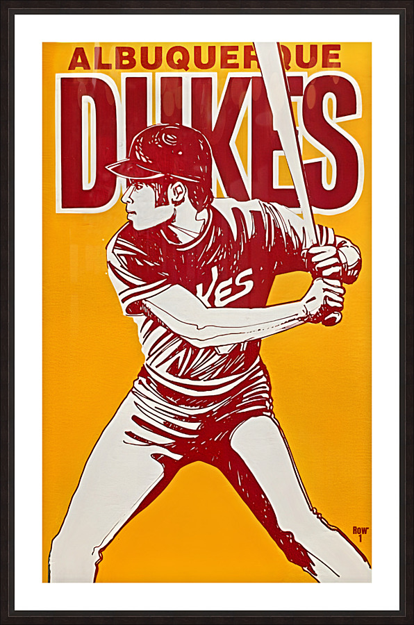1977 albuquerque dukes art  Picture Frame print