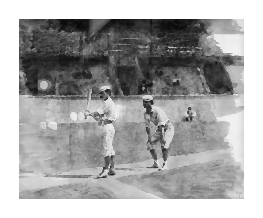 1875 Thomas Eakins Baseball Art  Picture Frame print