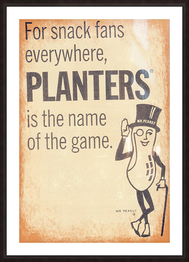 1967 Planters Peanut Ad Picture Frame print