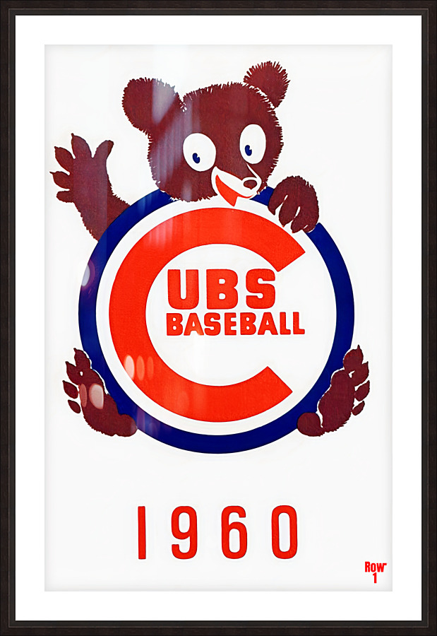 1960 Chicago Cubs Art Picture Frame print