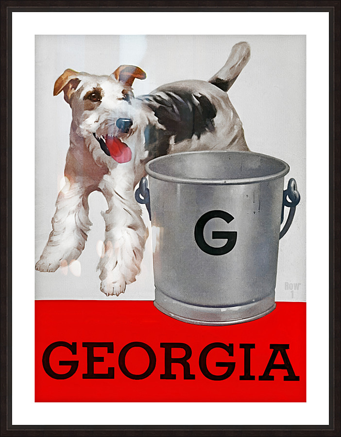 1949 Georgia Football Program Remix Picture Frame print