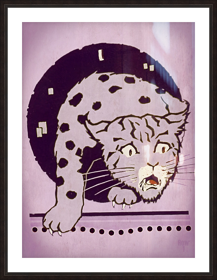 Vintage Kansas State Wildcat Picture Frame print