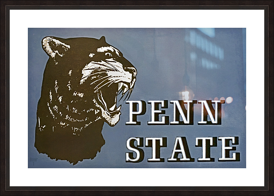 Vintage Penn State Nittany Lion Art Picture Frame print