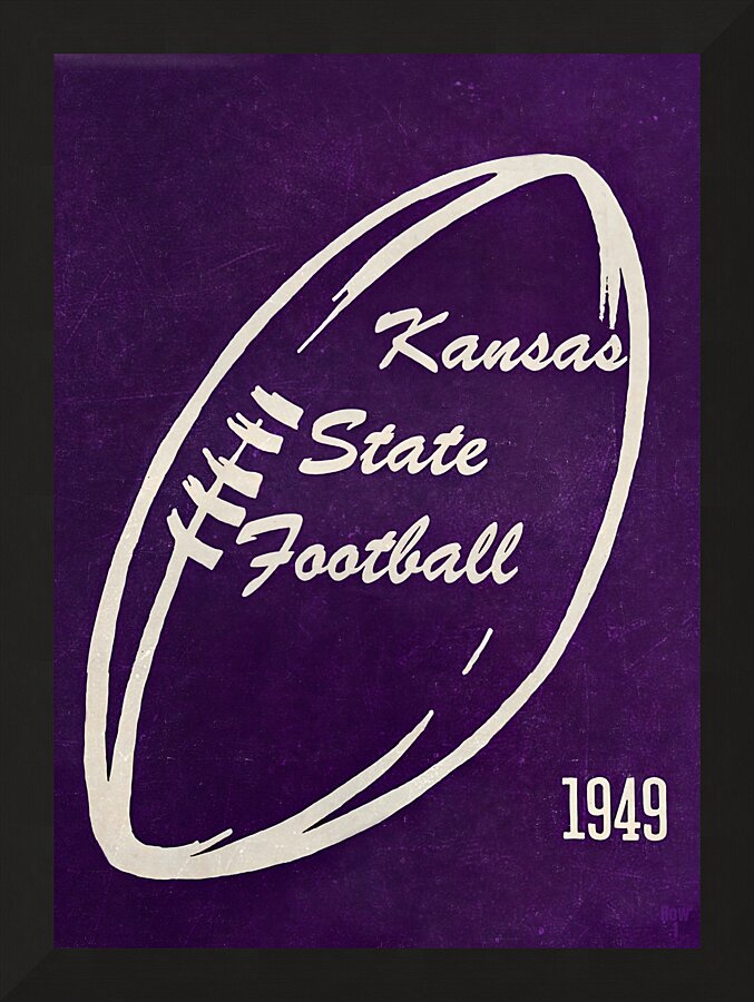 1949 Kansas State Wildcats Football Art Picture Frame print