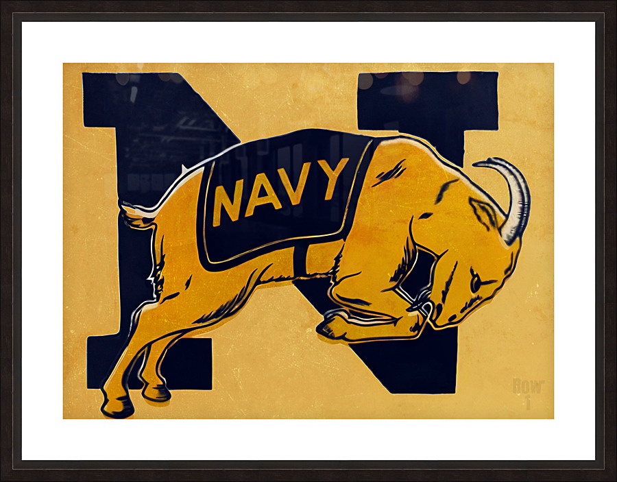 Vintage Navy Art Picture Frame print