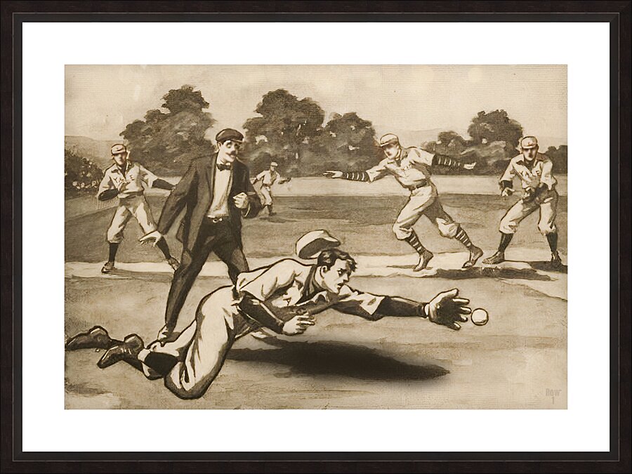 1911 Baseball Art Picture Frame print