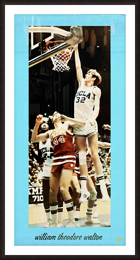 Bill Walton UCLA Basketball Art Picture Frame print