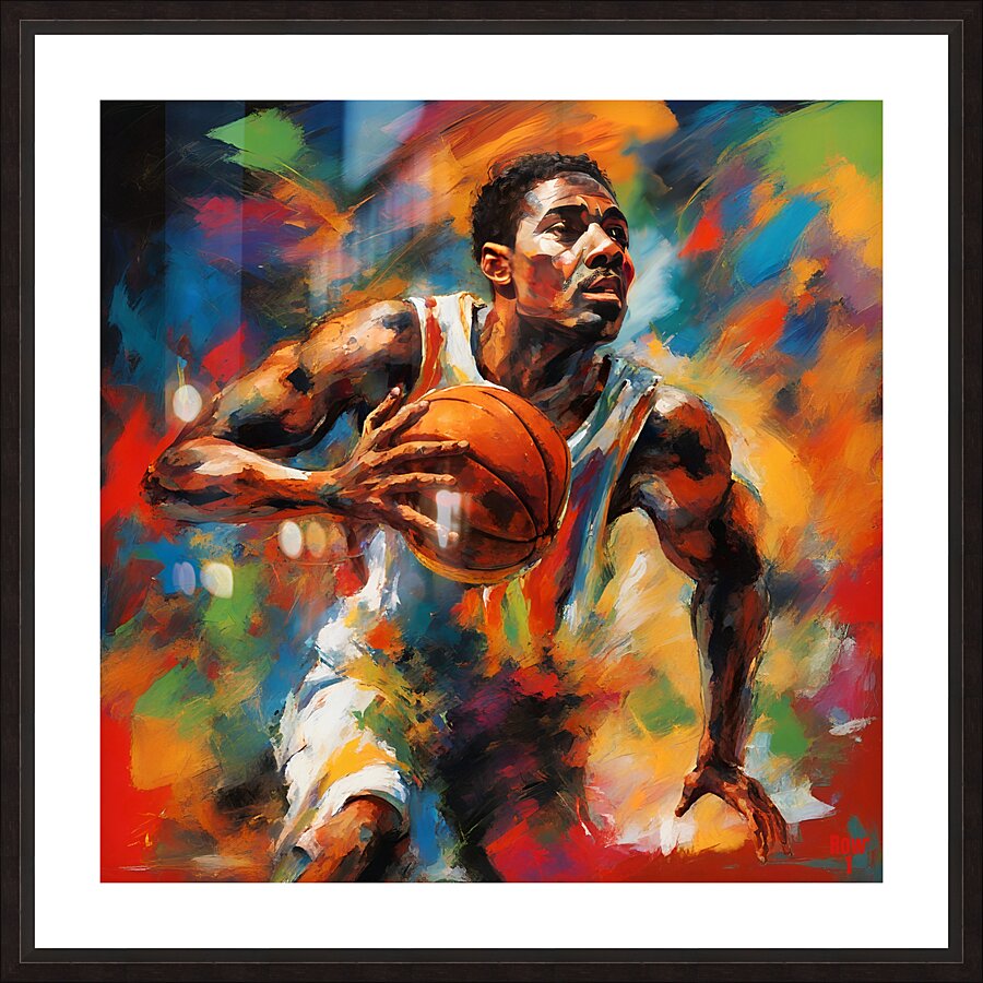 To The Hoop Picture Frame print