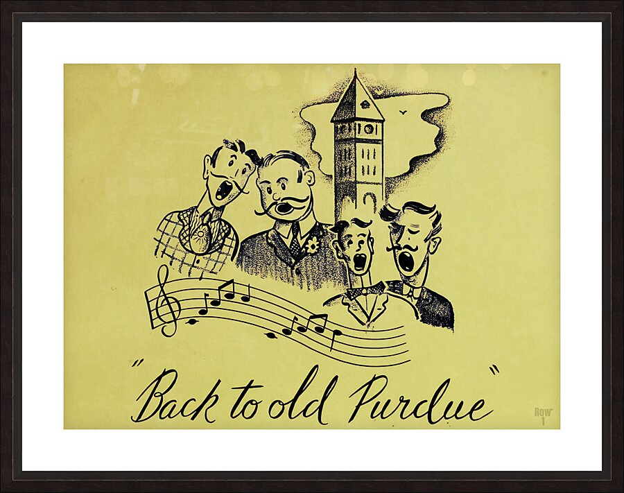 Back to Old Purdue Picture Frame print