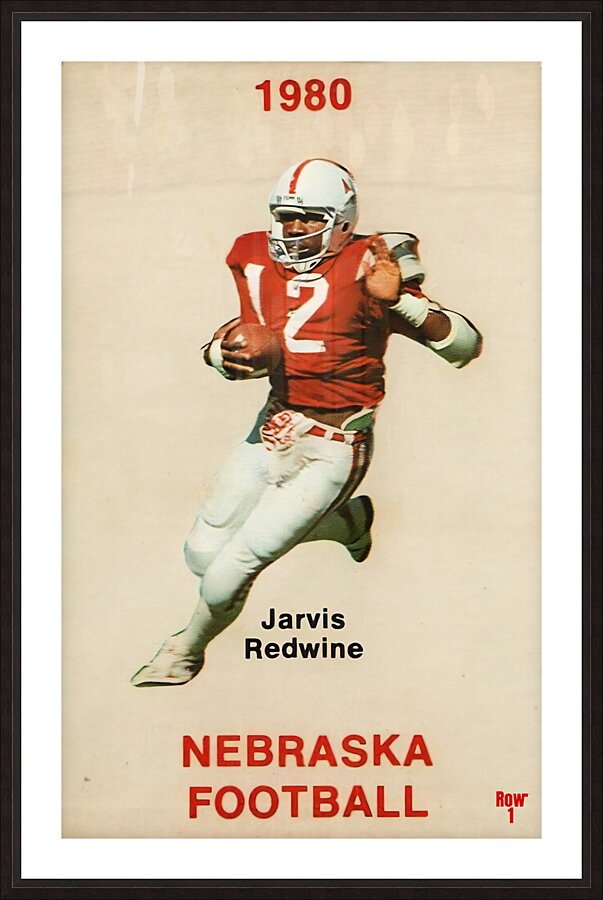1980 Nebraska Football Art by Row One Brand Wall Art