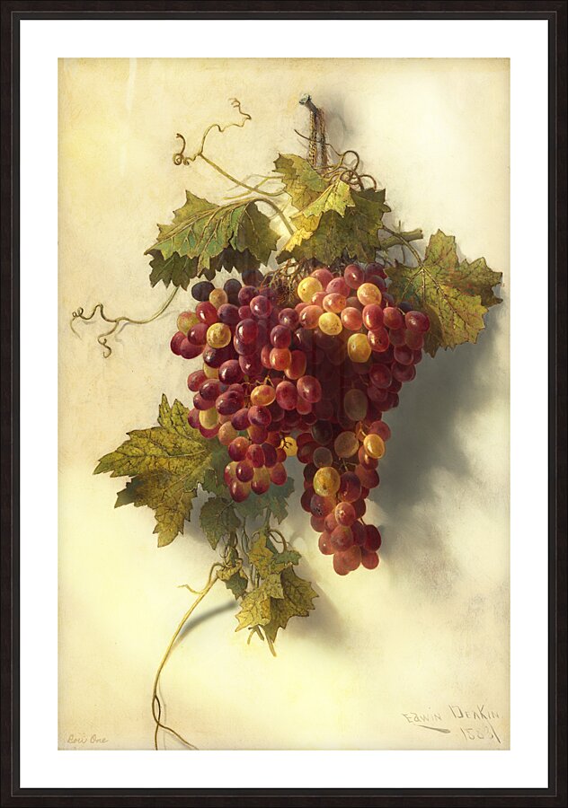 Edwin Deakin Grapes Against the Wall 1883 by Row One Brand