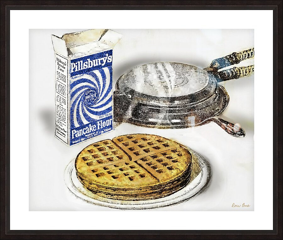 Vintage Pillsbury Waffles Art by Row One Brand