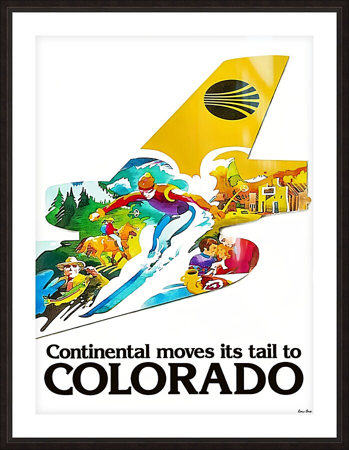 colorado travel poster by Row One Brand
