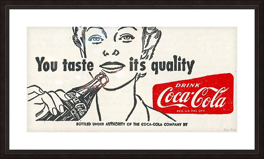 1960s Coca Cola Ad by Row One Brand
