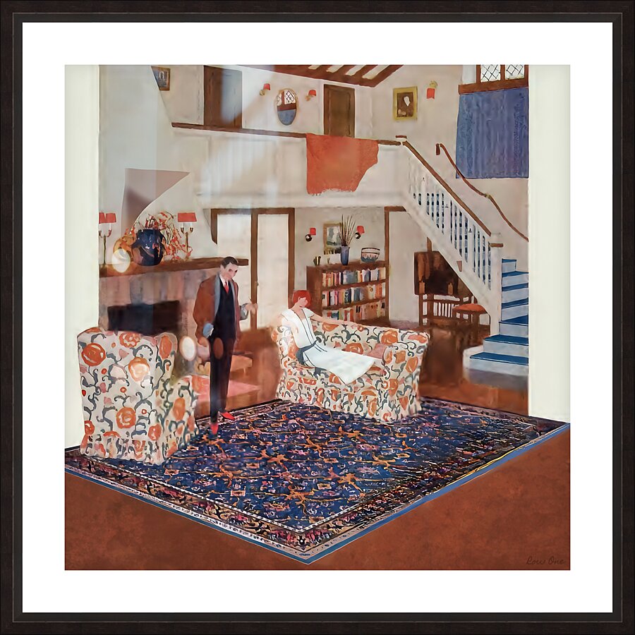 row one 1920s living room art by Row One Brand