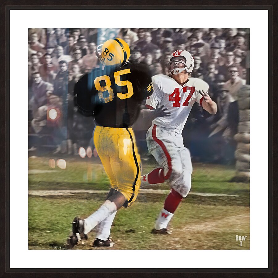 1961 Iowa Hawkeyes Touchdown Catch Art Picture Frame print