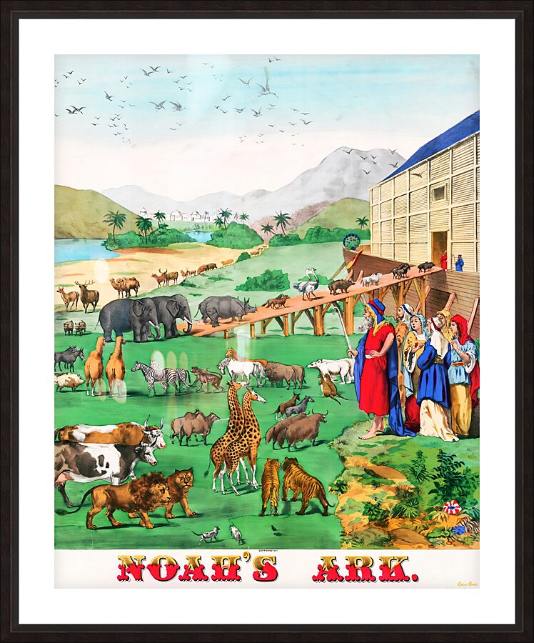 1899 noahs ark arthc tunison Picture Frame print