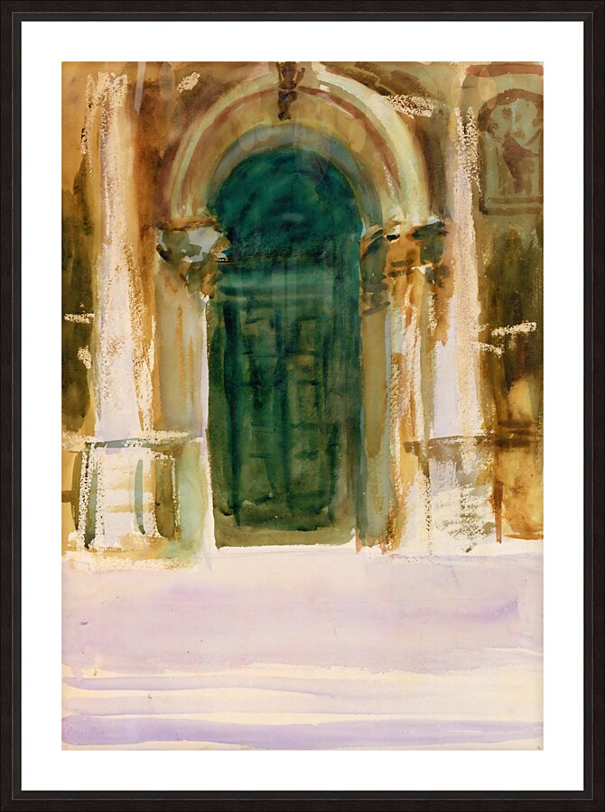 green door john singer sargent Picture Frame print