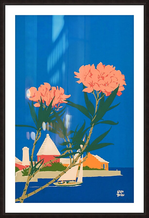 adolph treidler bermuda art Picture Frame print