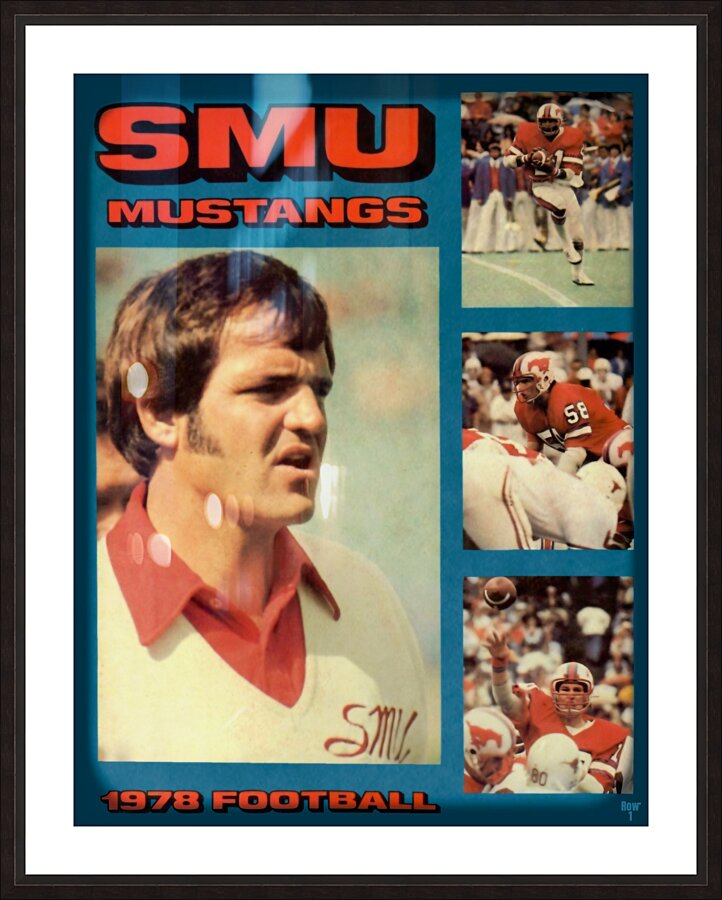 1978 smu football viewfinder Picture Frame print