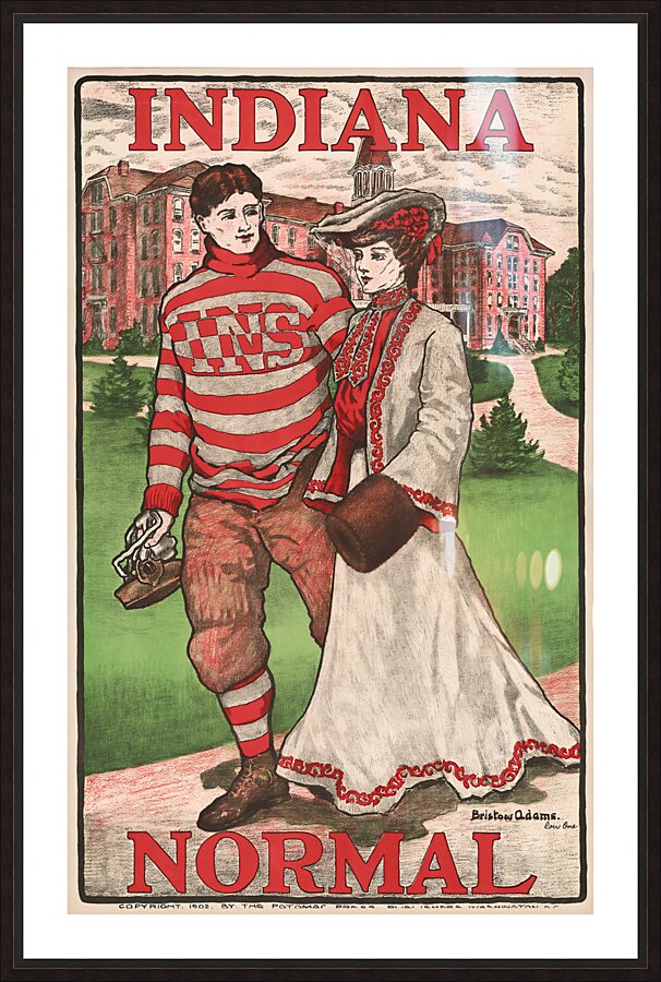 1902 indiana normal football poster Picture Frame print
