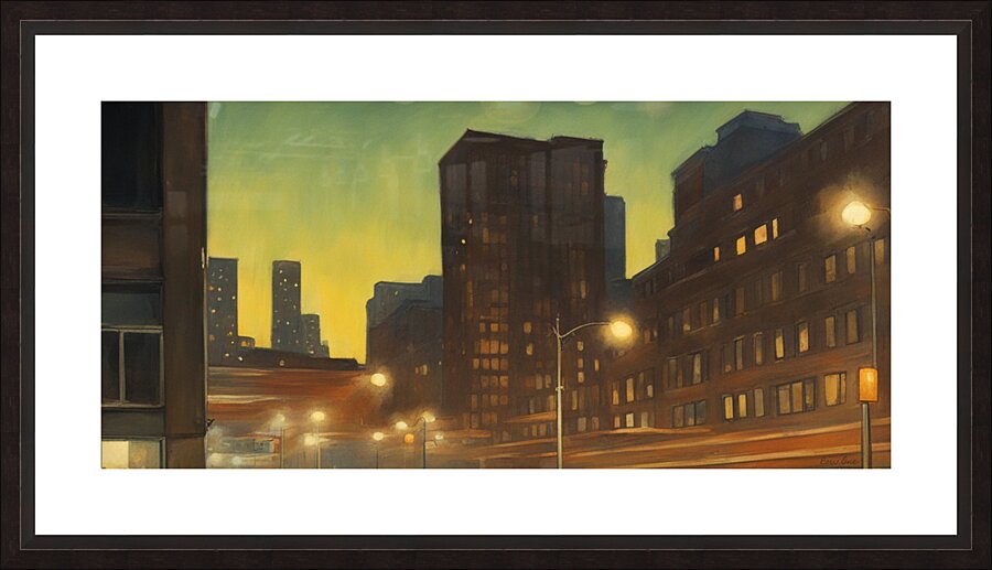 night is young Picture Frame print
